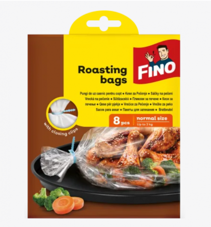 Folii si pungi alimentare - Pungi fino pentru copt 8 buc 25x38 cm