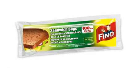 Casa, Gradina & Bricolaj - Pungi pentru sandwich FINO, 18x28 cm, 100 buc