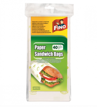 Uz Casnic - Pungi pentru sandwich FINO din hartie, 40 buc