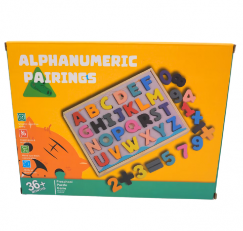 Jucarii, Copii & Bebe - Puzzle educativ Montessori alfanumeric cu semne de calcul