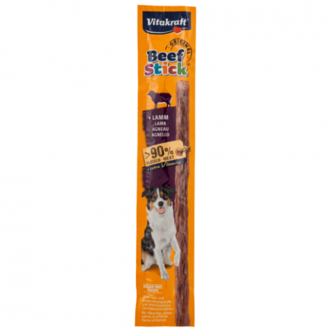 Hrana - Recompensa pentru caini Vitakraft Beef Stick cu Miel 12 g