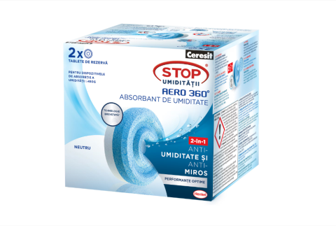 Absorbant umiditate - Rezerva absorbant umiditate Ceresit Aero 360 Neutral, 2 buc, 450 g