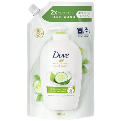 Ingrijire Personala & Cosmetice - Rezerva sapun lichid Dove, Castravete si Ceai verde, 500 ml