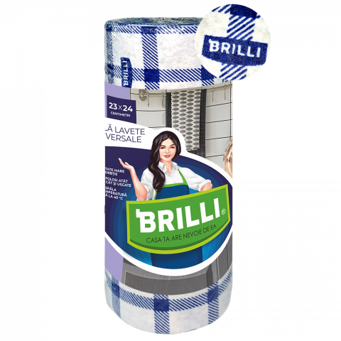 Bureti  vase si lavete - Rola lavete universale Brilli 23x24cm, 20buc/set,Misavan