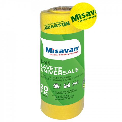 Casa, Gradina & Bricolaj - Rola lavete universale Misavan 23x24cm, 20buc/set