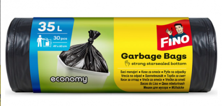 Casa, Gradina & Bricolaj - Saci menajeri Fino Economy, 35L, 30 bucati