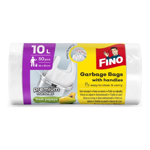 Casa, Gradina & Bricolaj - Saci menajeri parfumati Fino HD, 10 l, 50 buc