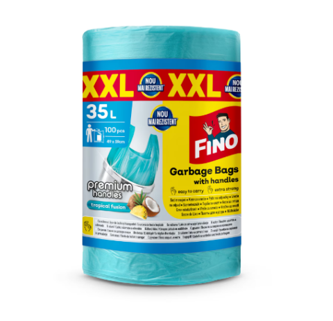 35 L - Saci menajeri Fino parfumati si colorati , 35l, 100 buc