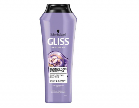 Ingrijire Personala & Cosmetice - Sampon Gliss Blonde Hair Perfector pentru par blond sau suvitat, 250 ml
