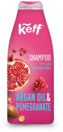 Ingrijire Par - Sampon, Keff, Rodie & Ulei de Argan, pentru par uscat, 500ml