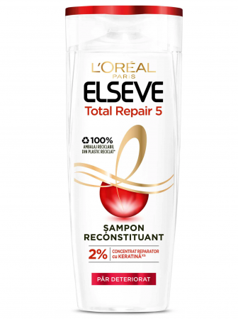 Sampon - Sampon L'Oreal Paris Elseve Total Repair 5 pentru par deteriorat, 400 ml