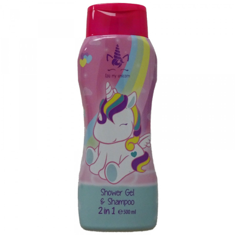 Igiena si Ingrijire - Sampon si gel de dus 2 in 1 Eau My Unicorn, 500 ml