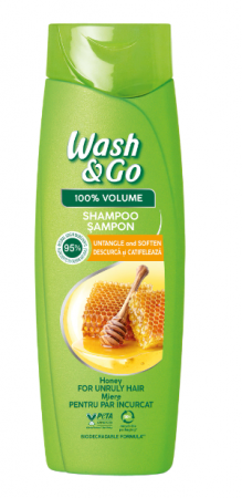 Ingrijire Personala & Cosmetice - Sampon Wash&Go pentru par dezordonat cu extract de miere,360 ml