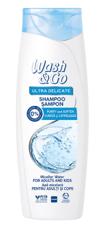 Ingrijire Personala & Cosmetice - Sampon Wash&Go ultra delicat cu apa micelara,360 ml