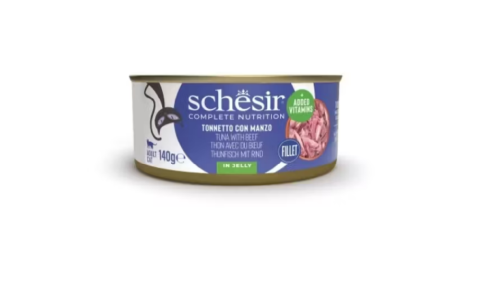 Hrana - Schesir cat ton si vita in gelatina, 140 g