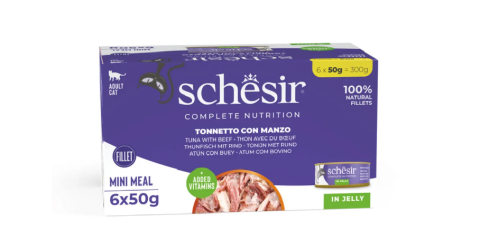 Hrana - SCHESIR, Ton si Vita, conserva hrana umeda pisici, (in aspic), multipack, 50 g x 6buc