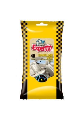 Produse curatare interior auto - Servetele umede auto, tapiterie piele - 40buc/pachet