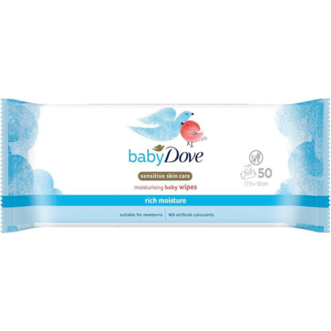 Curatenie & Intretinere - Servetele umede Baby Dove Rich, 50 buc