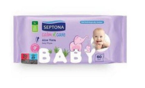 Uz Casnic - Servetele umede cu aloe vera, Septona, 60buc