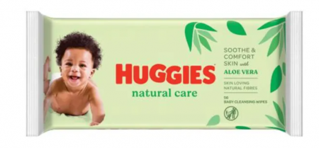 Jucarii, Copii & Bebe - Servetele umede Huggies 56 pcs Aloe Vera