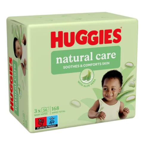 Jucarii, Copii & Bebe - Servetele umede Huggies cu Aloe Vera, 3x56 bucati