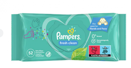 Igiena si Ingrijire - Servetele umede Pampers Fresh Clean, 1 pachet, 52 buc