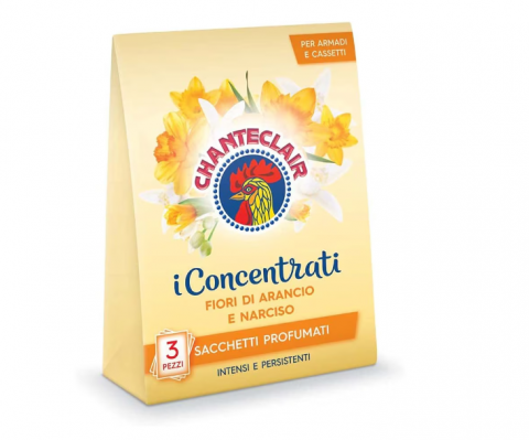 Odorizante de Camera - Set Saculeti Parfumati Chanteclair Flori de Portocal si Narcise, 3 x 12 g