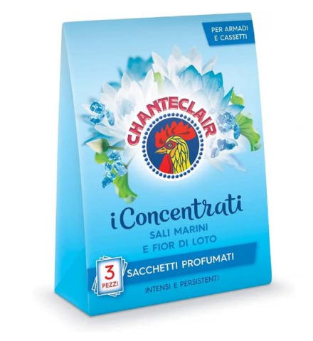 Produse Curatenie - Set Saculeti Parfumati, Chanteclair Saruri Marine si Flori de Lotus, 3 x 12 g