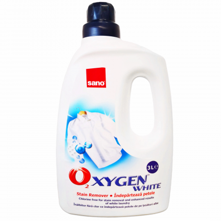 Indepartare Pete - Solutie pentru indepartarea petelor Sano Oxygen White, 3l