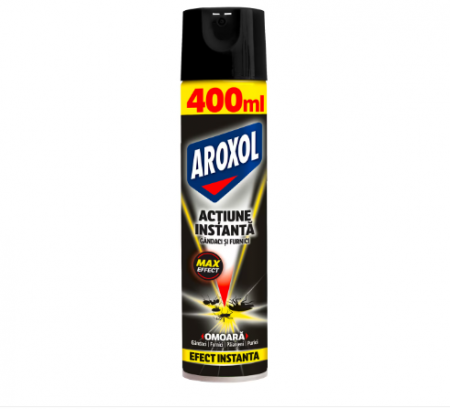Casa, Gradina & Bricolaj - Spray actiune instanta impotriva gandacilor si furnicilor Aroxol , 400 ml