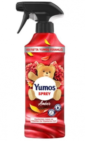 Odorizante de Camera - Spray pentru incaperi, haine, mobilier si tapiterie parfum Amber Yumos 450ml