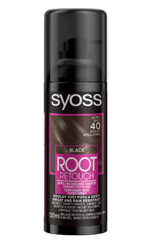 Ingrijire Par - Spray, Syoss Root Retoucher Negru, 120 ml