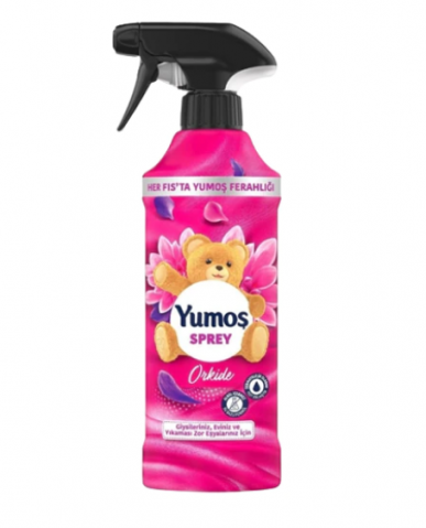 Odorizante de Camera - Spray Yumos pentru incaperi, haine, mobilier si tapiterie parfum de Orhidee, 450ml