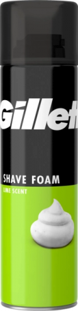 Spuma si gel de ras - Spuma de ras Gillette Classic pentru barbati cu parfum de Lime, 200 ml
