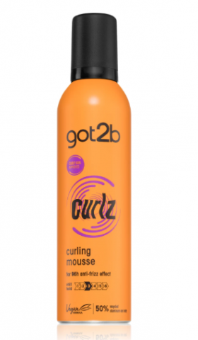 Ceara de par si gel - Spuma Got2b Curlz de modelare pentru par ondulat, 250 ml