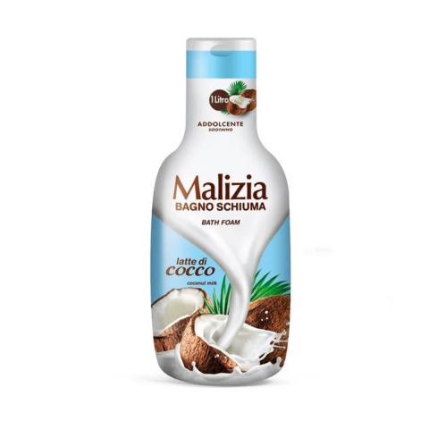 Ingrijire Personala & Cosmetice - Spumant de baie Malizia cu Lapte de Cocos, 1000 ml