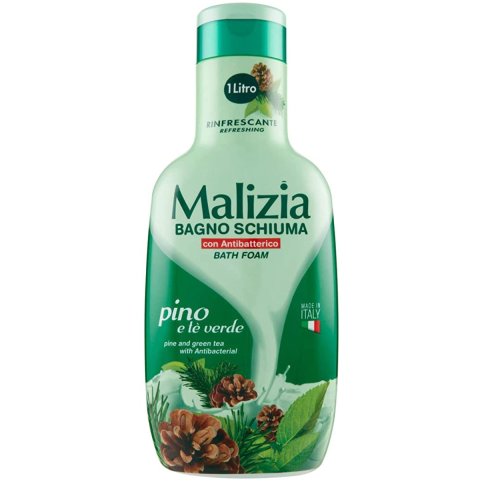 Ingrijire Personala & Cosmetice - Spumant de baie Malizia, Pin si Ceai Verde, 1000 ml