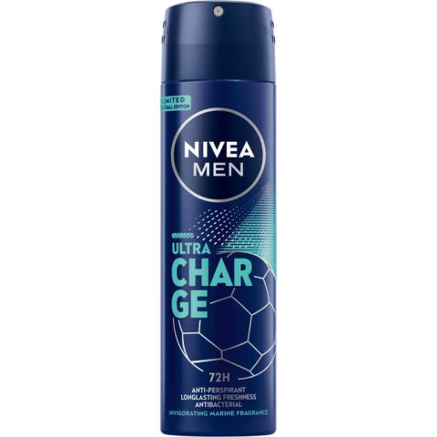 Ingrijire Personala & Cosmetice - Ultra Charge Nivea Men Antyperspirant Spray, 150 ml