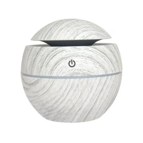 Relaxare - Umidificator - Difuzor electronic aromaterapie rotund, Alb , 200 ml