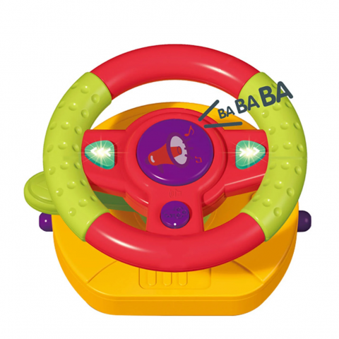Jocuri Educative - Volan de jucarie pentru bebelusi IBI INN Steering Wheel