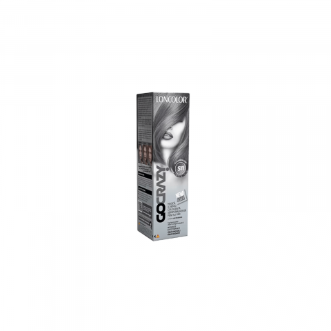 Vopsea de par si oxidant - Crema de par Loncolor Go Crazy semi-permanent, S11 Darksilver