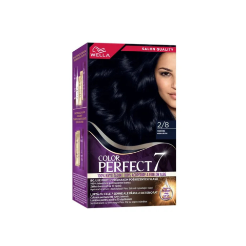 Ingrijire Par - Vopsea de par permanenta Wella Color Perfect Negru Albastrui 2/8, 135 ml