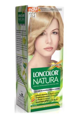 Ingrijire Par - Vopsea de par permanenta Loncolor Natura 11.1 Blond Deschis Cenusiu, 100 ml
