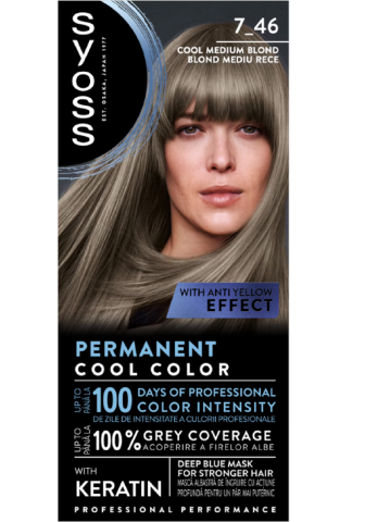 Ingrijire Personala & Cosmetice - Vopsea de par permanenta Syoss Color Baseline 7-46 Blond Mediu Rece, 115 ml