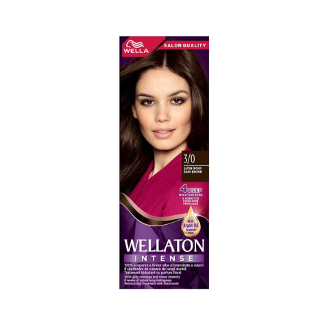Ingrijire Par - Vopsea de par Saten Inchis 3.0 Wellaton, 110 ml, Wella