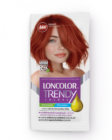 Ingrijire Personala & Cosmetice - Vopsea de par semi-permanenta fara amoniac A44 aramiu intens, 50ml
