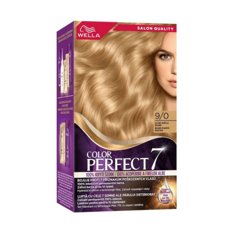 Ingrijire Personala & Cosmetice - Vopsea de par Wella Color Perfect, Blond Foarte Deschis 9/0 , 135 ml