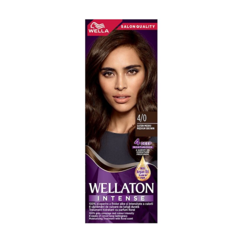 Ingrijire Personala & Cosmetice - Vopsea de par Wella, Wellaton Intense, Saten Mediu 4/0 , 110 ml