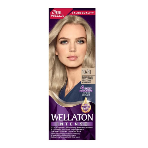 Ingrijire Personala & Cosmetice - Vopsea de par Wellaton Blond Cenusiu Ultra Luminos 10/81, 110 ml