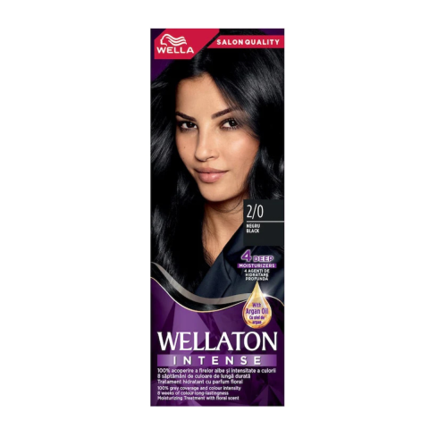 Ingrijire Personala & Cosmetice - Vopsea de par Wellaton Intense, Negru 2/0, 110 ml